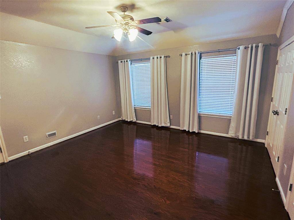 One of the large upstairs bedrooms. Or make this into a media room