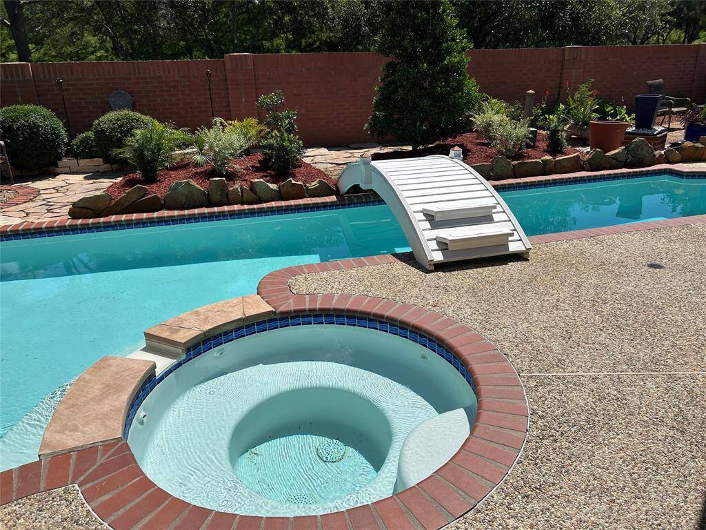 Large hot tub