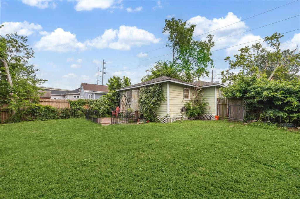 Additional view of backyard