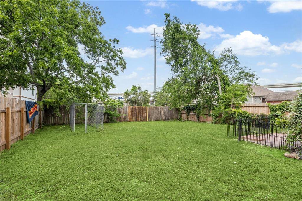 Spacious fenced backyard, perfect for relaxing or outdoor activities