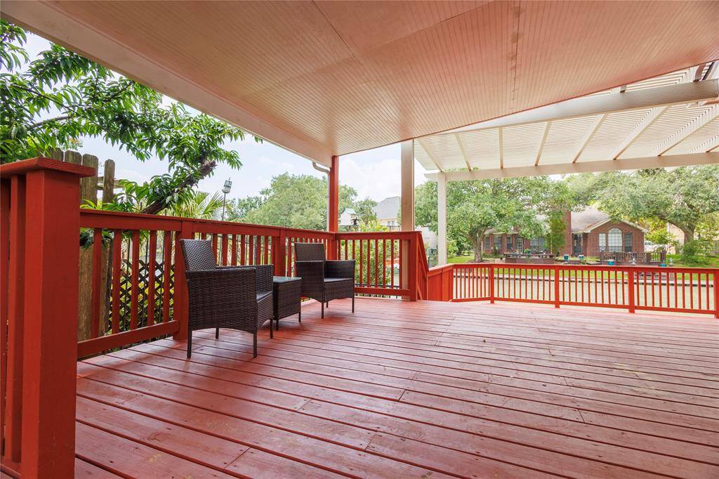 Enjoy your coffee under convenient covered patio.