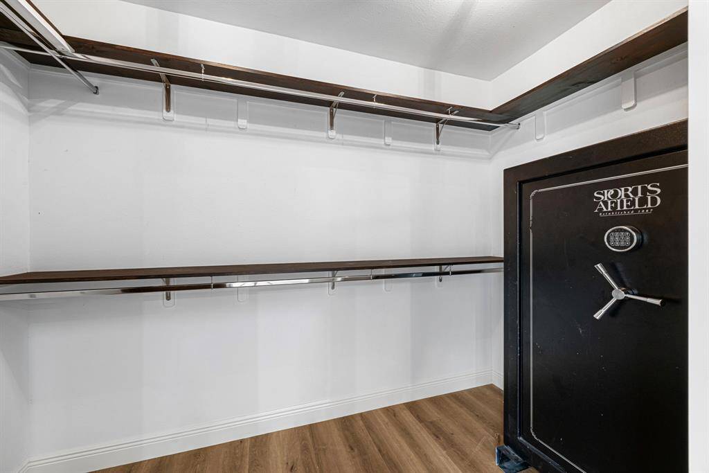 Bedroom #1 closet. Safe not included.