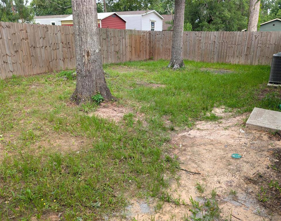Fenced Back yard