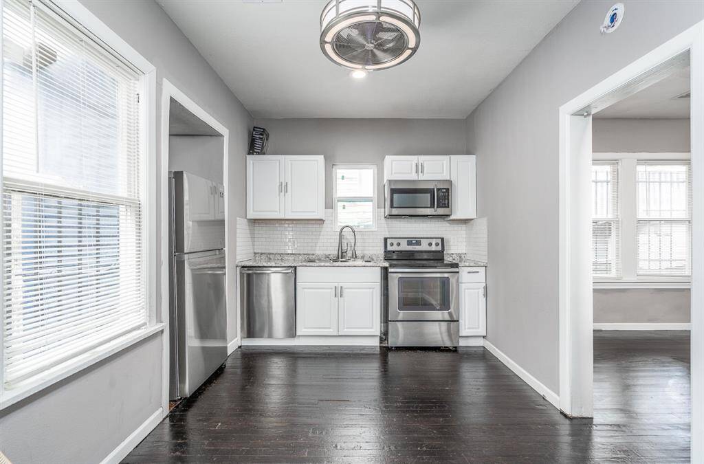 Updated kitchen with stainless appliances