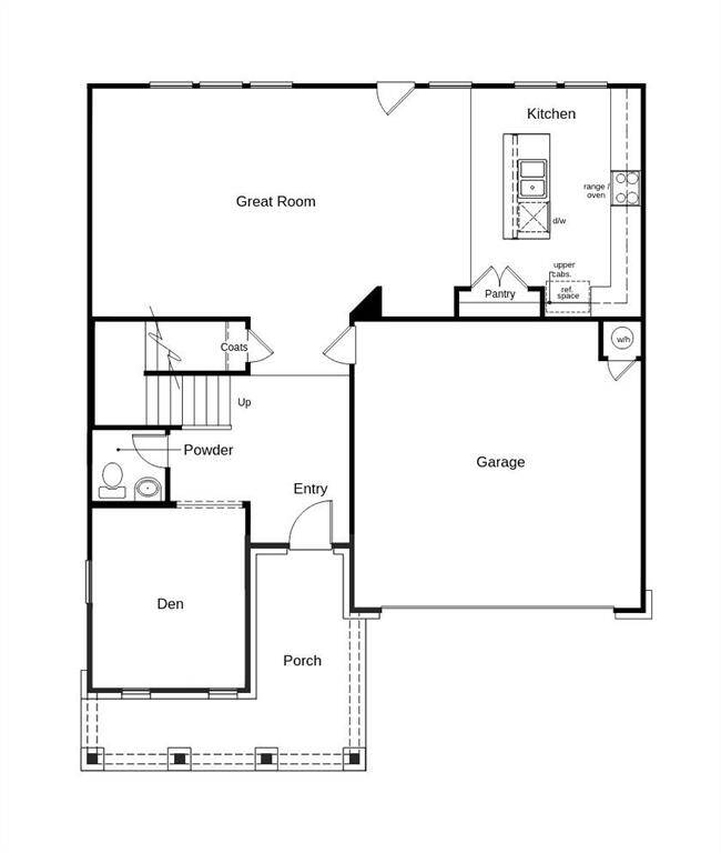 This floor plan features 3 bedrooms, 2 full baths, 1 half bath, and over 2,400 square feet of living space.
