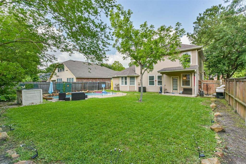 Plenty of backyard space