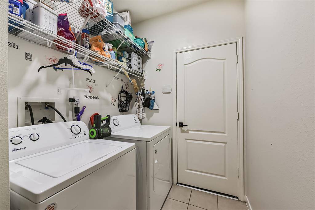 Utility room in house