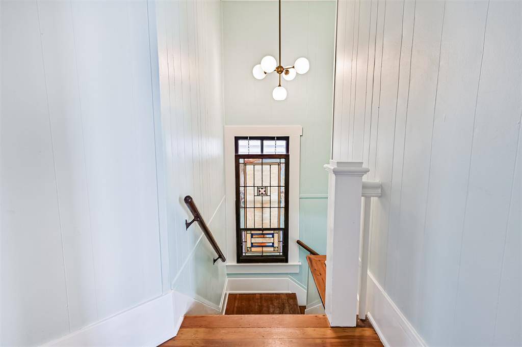 Elegant view of the stairs from the second floor.