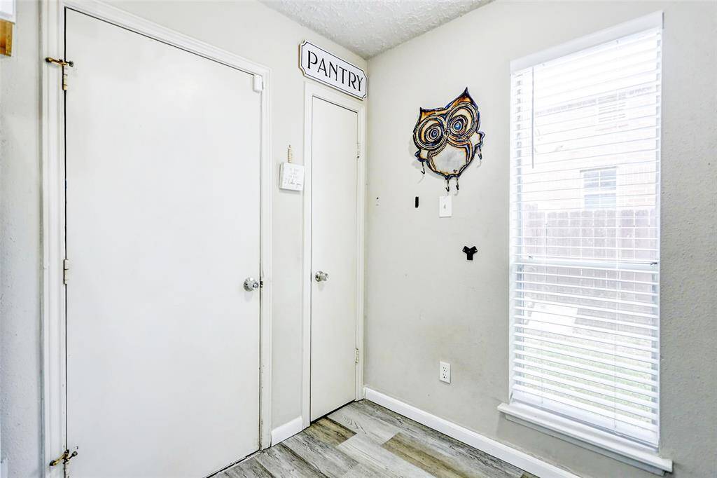 Entrance door into the 2 car garage