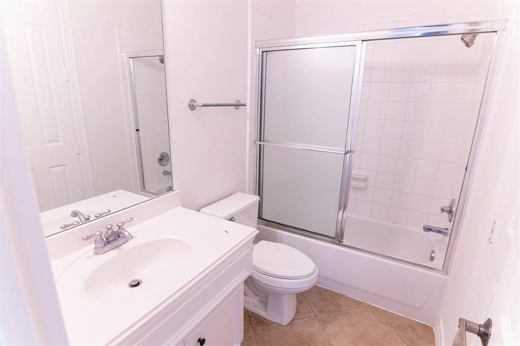 3rd full bath includes a full closet inside.