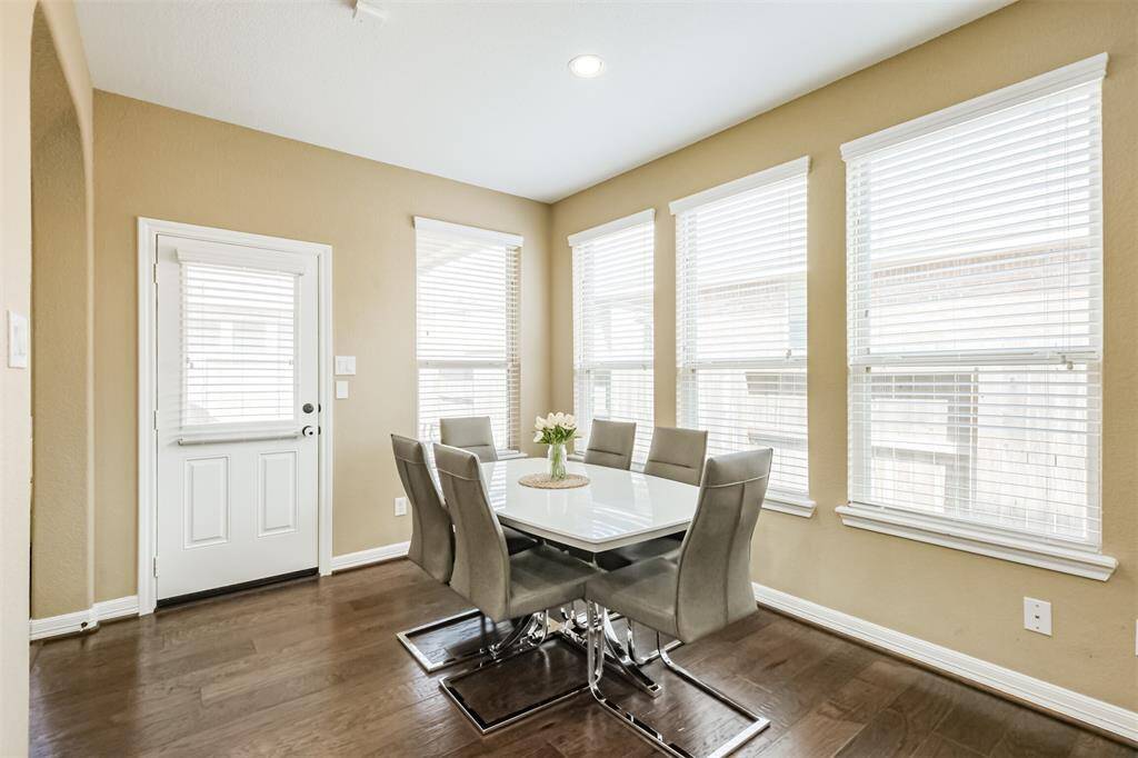 Lots of windows and beautiful floors