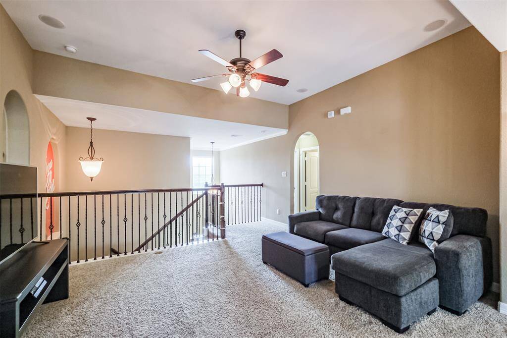 Upstairs game room