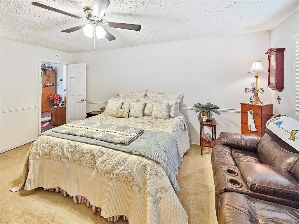 Large primary bedroom will accommodate oversized furniture.
