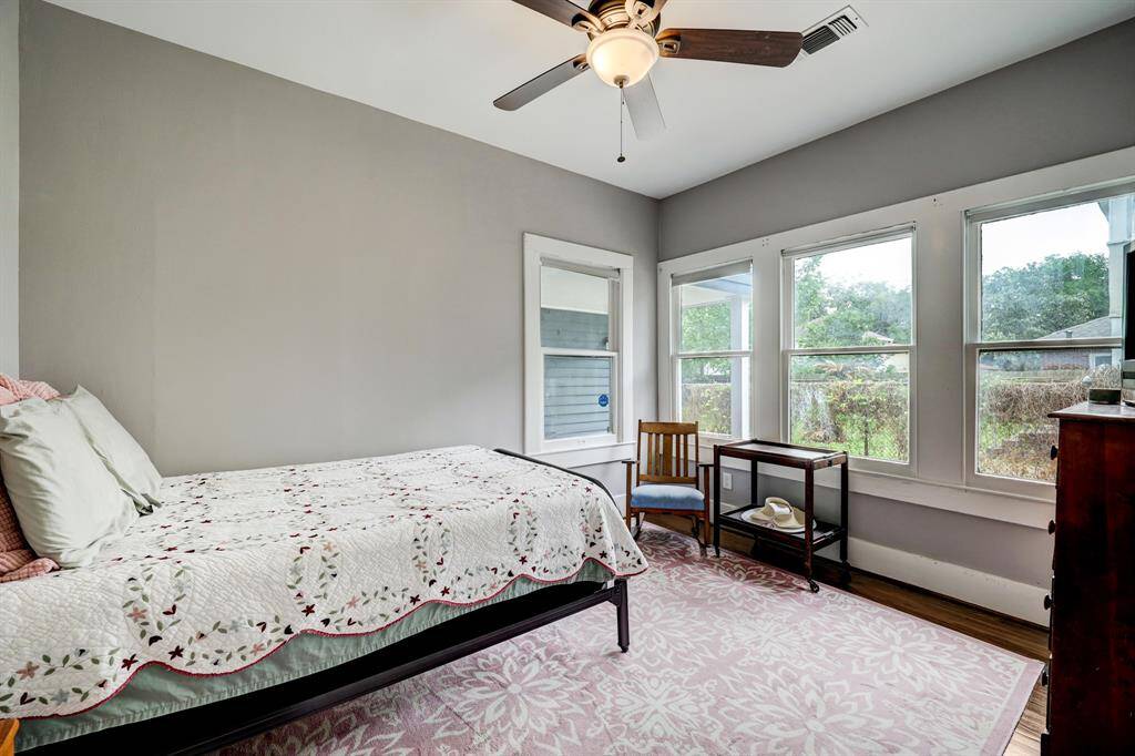 One of the two secondary bedrooms on the first floor. *Photos are from a previous listing and may not reflect the property's current condition.