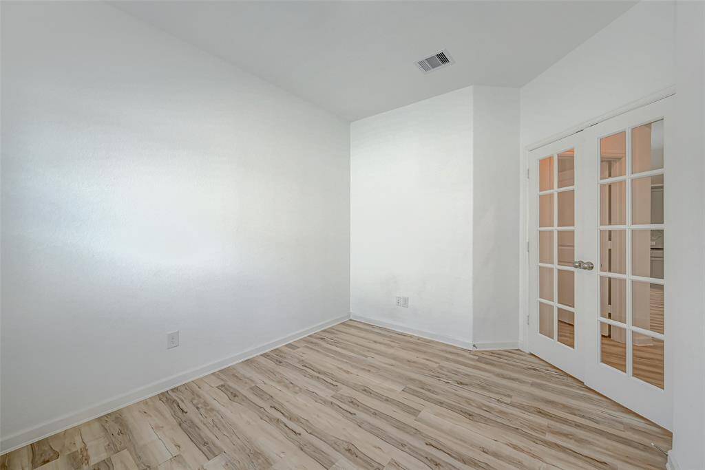 Your office space. Could also be used for a T.V. room, or a home-schooled classroom.