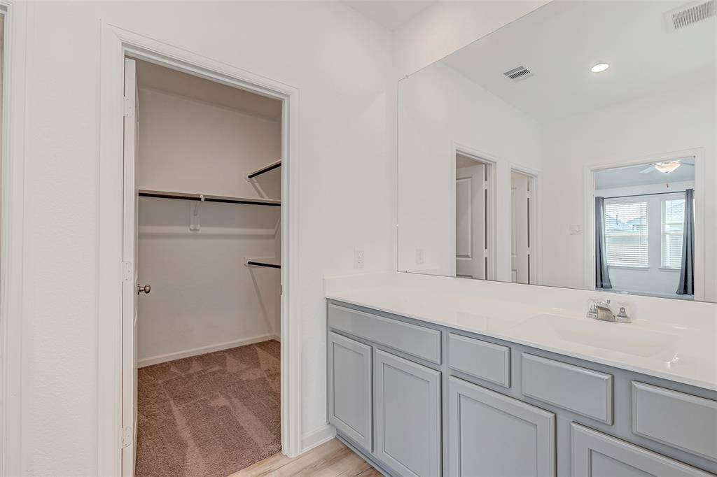 Here is the second walk-in closet in the bathroom.