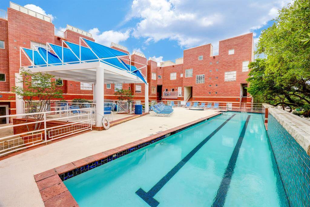 Beautiful lap pool right outside your front door!