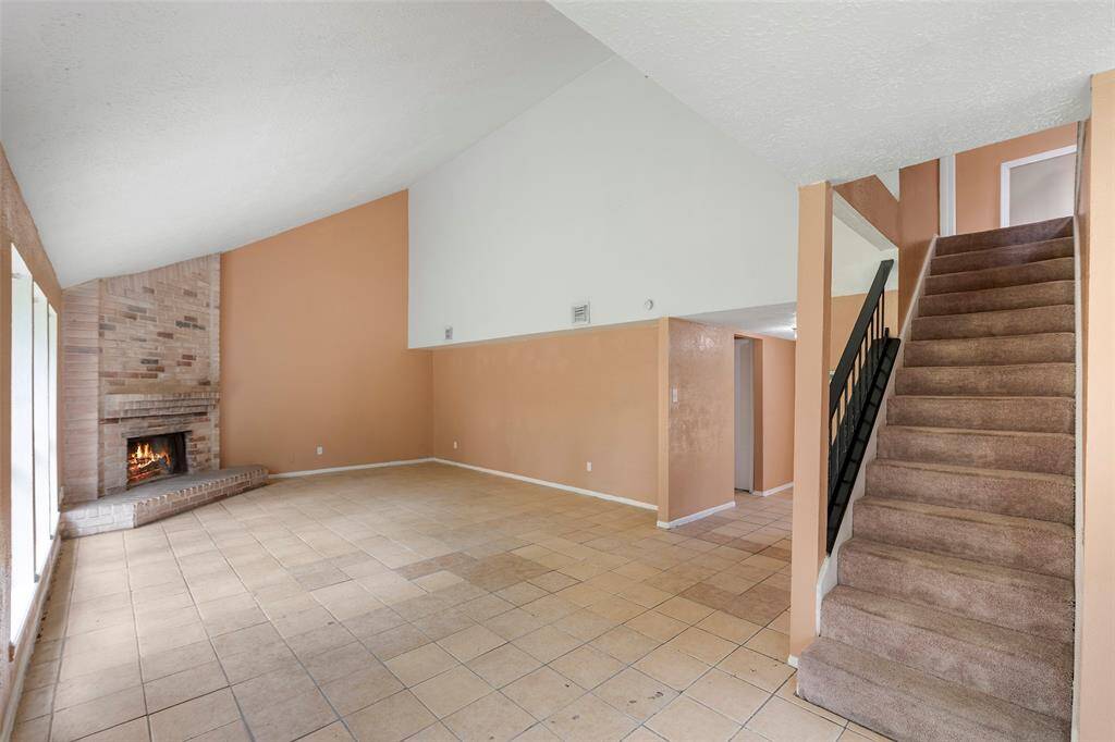 The stairs lead to the 2nd floor