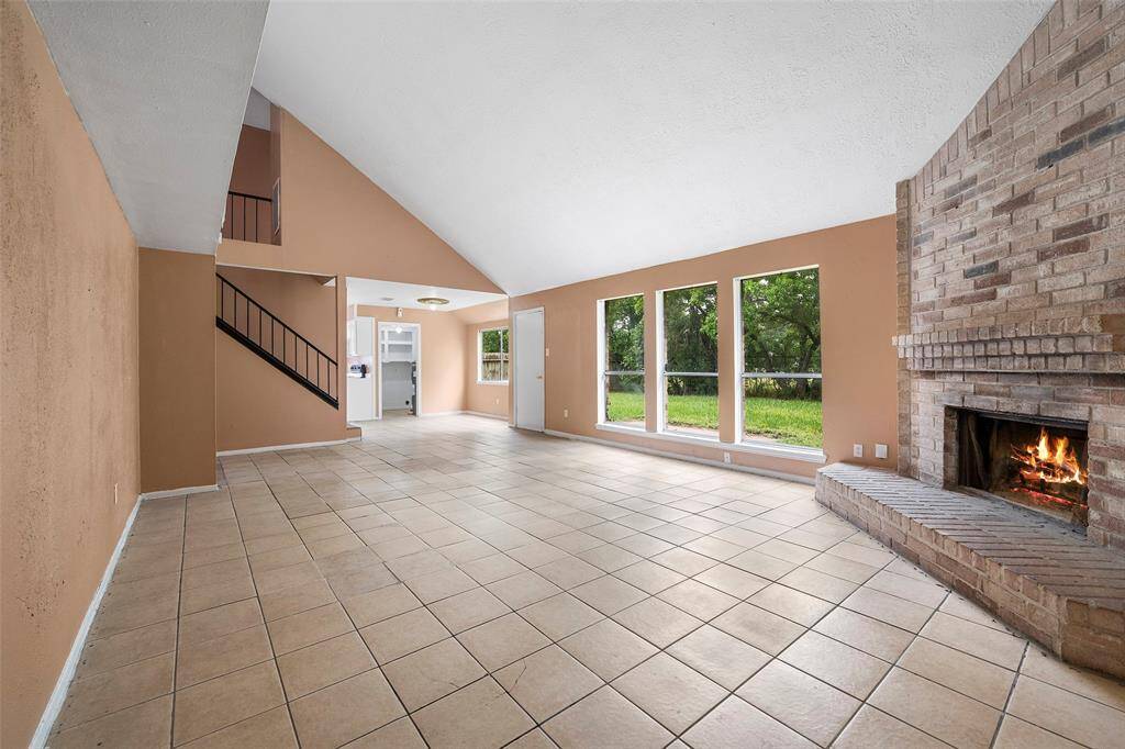 The vaulted ceilings create a large open airy space ready to make it your own.