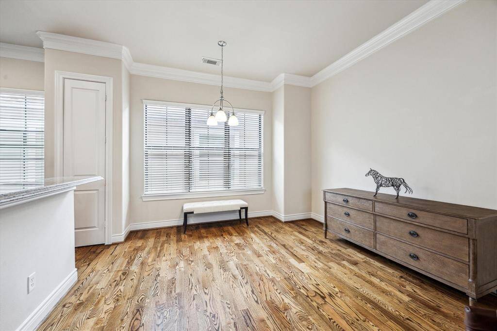 View of dining room from family room.