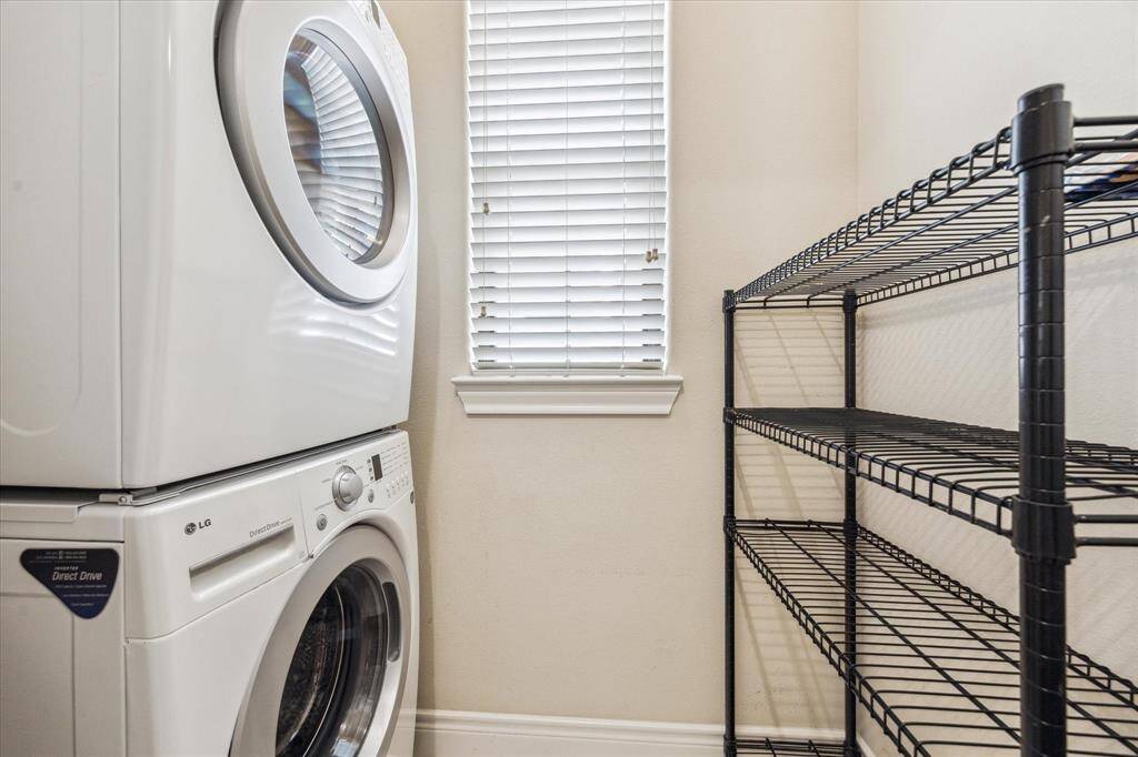 Laundry room conveniently located on the 2nd floor. Plenty of storage and natural light.