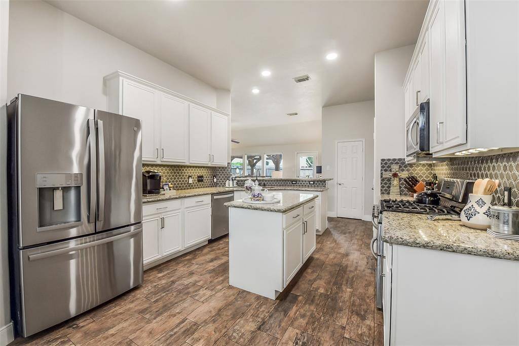 Kitchen opens to family room!