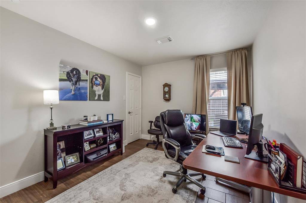 Additional space off the master, with closet, could be 4th bedroom.