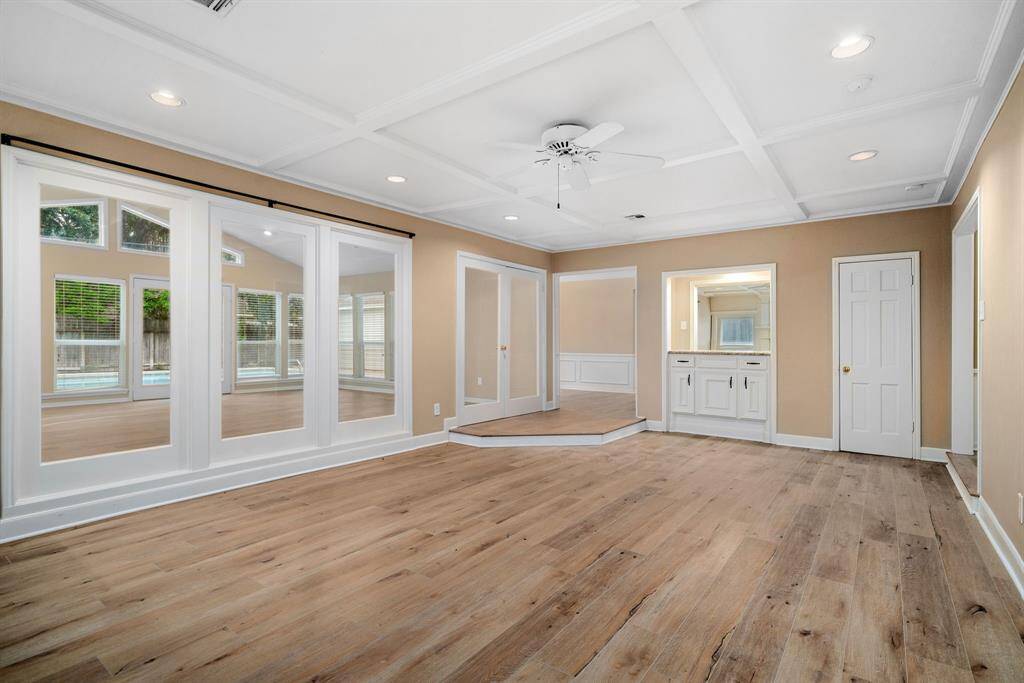Family room flows to breakfast room and kitchen
