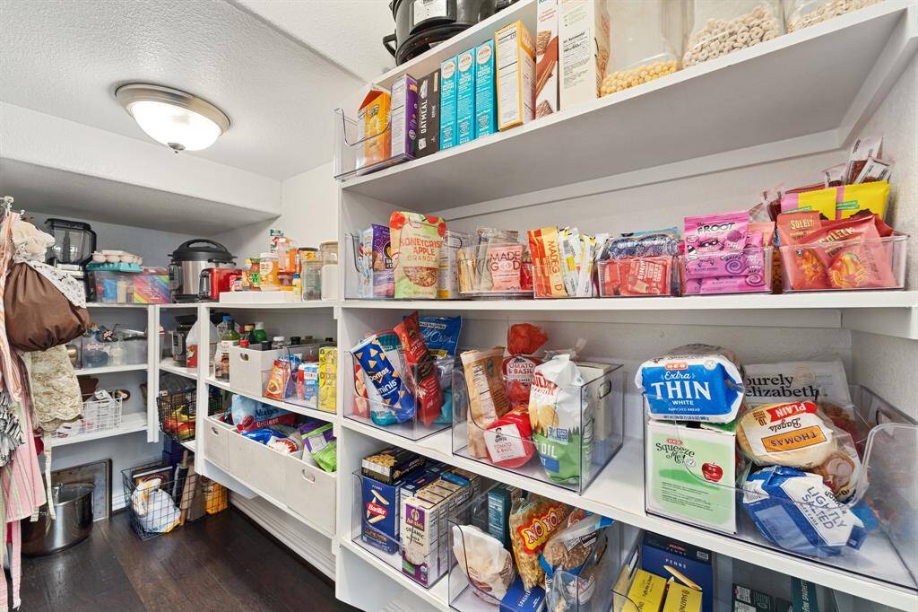 Extended walk-in pantry