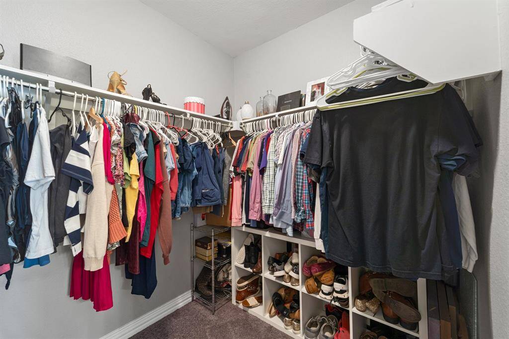 Walk-in primary closet