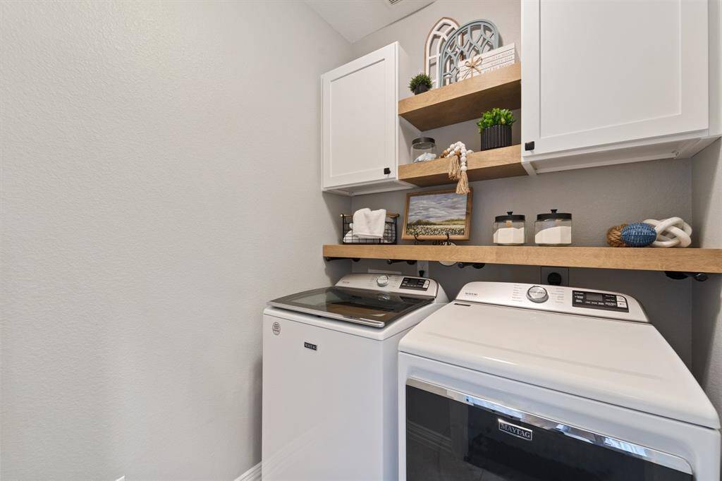 Newly remodeled laundry room
