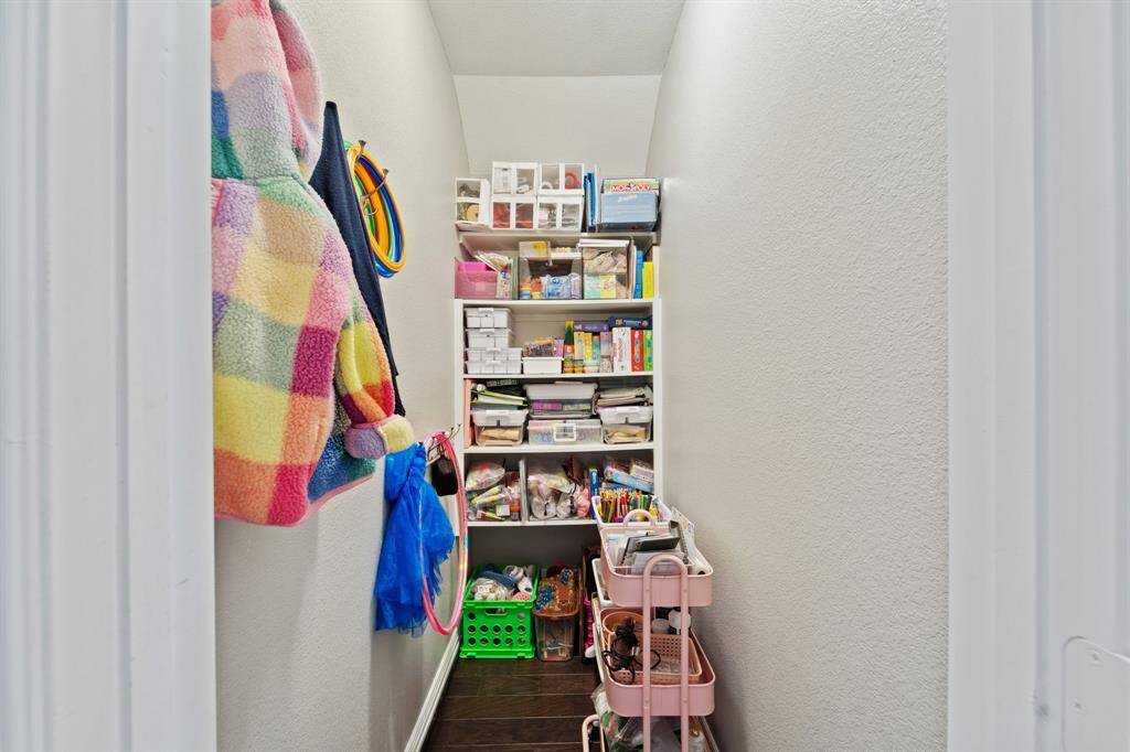 Added closet under the stairs