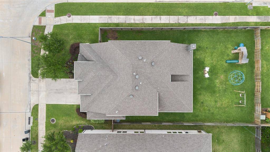 Large fenced backyard