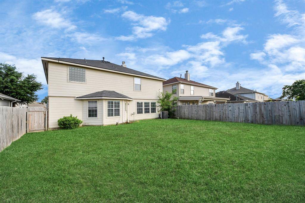 Spacious backyard with added privacy!