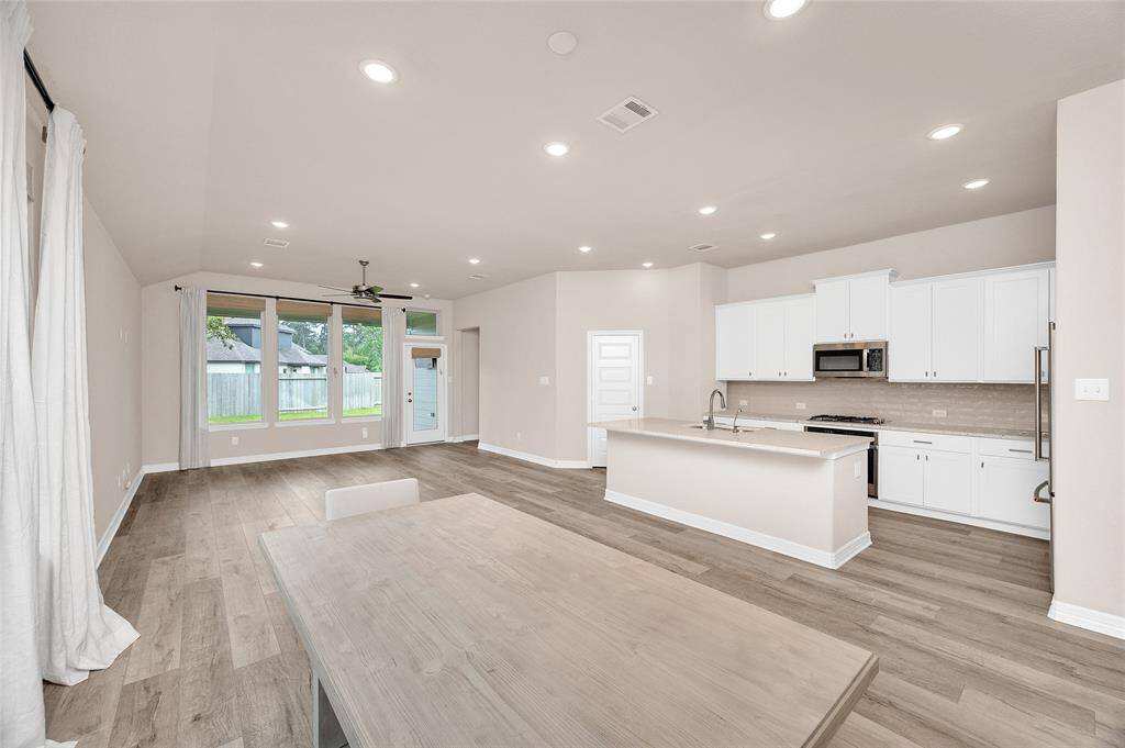 Large Dining Room with Open Views to the Backyard