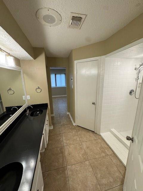 Primary bathroom has a shower