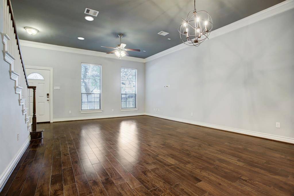 Living, dining room view.