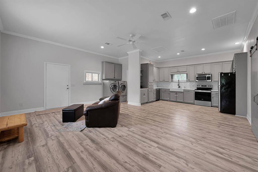 Guest House Living and Kitchen