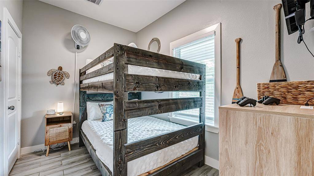 Nice 4th bedroom has double beds over double beds in the Turtle Bunk room!