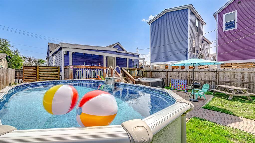 Ready for summer fun! This pool has a heater for winter enjoyment as well!
