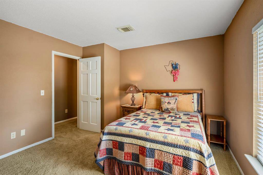 Another angle of the spacious secondary bedroom