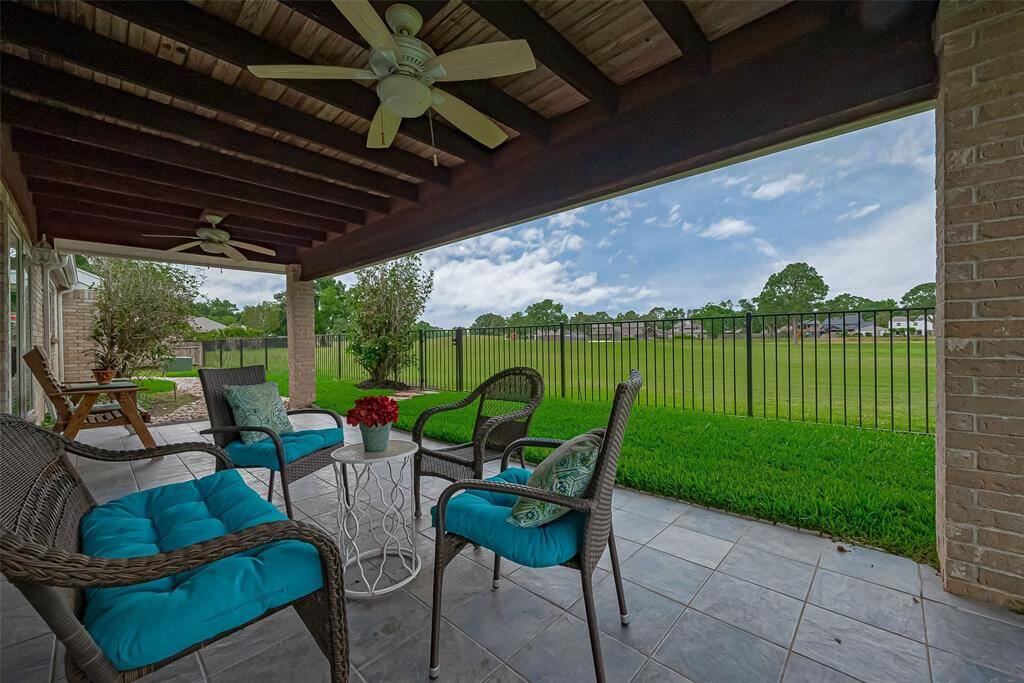 Covere Patio with beautiful view of golf course
