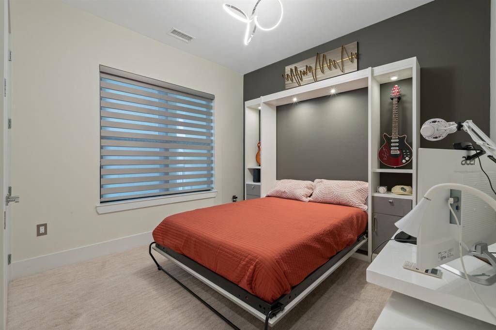Murphy bed in down position.