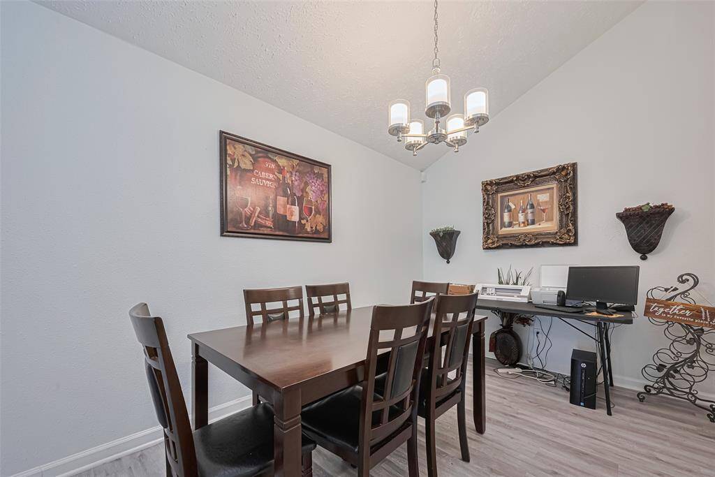 Another view of the dining room.  Tenant uses part of the room for a study/craft room, it is that large.