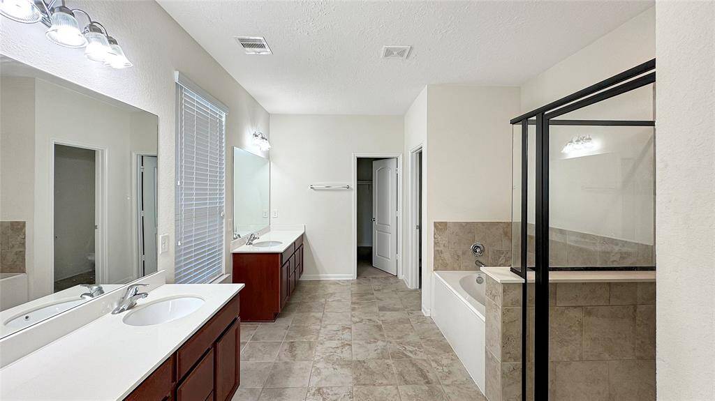 Separate tub and shower! Double sinks
