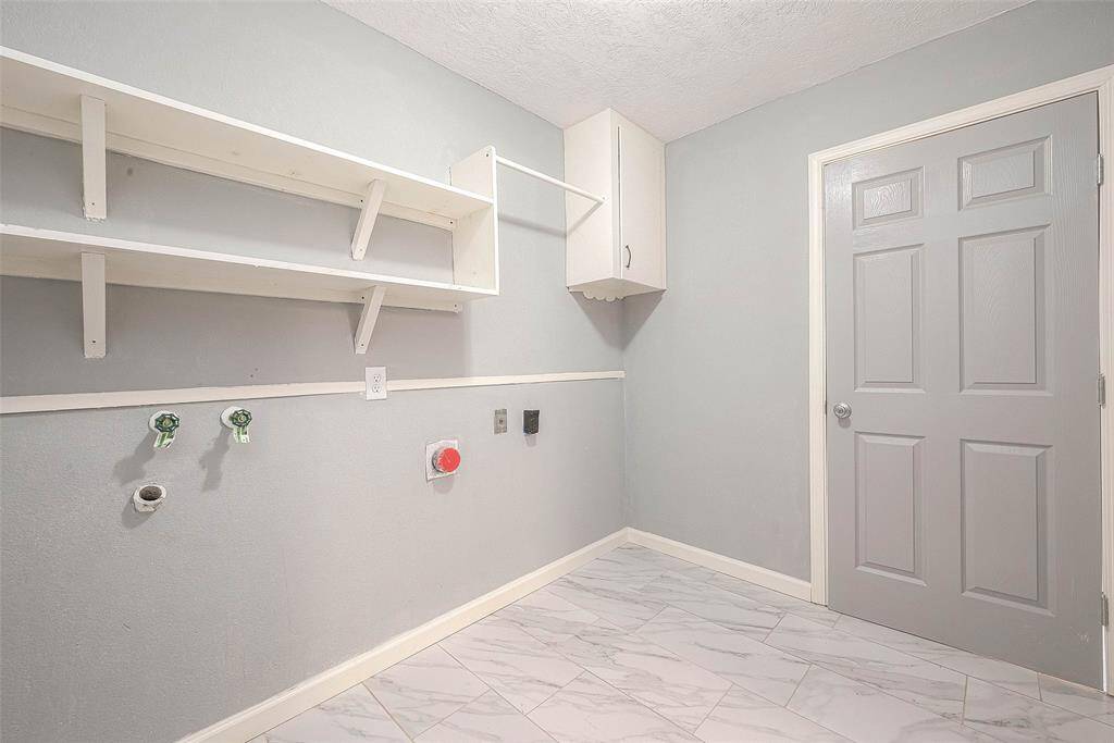 Utility room inside the home.