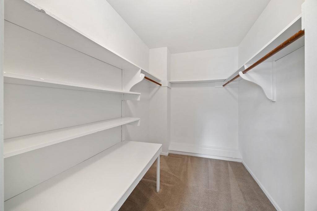 One of many oversized closets in the bedrooms