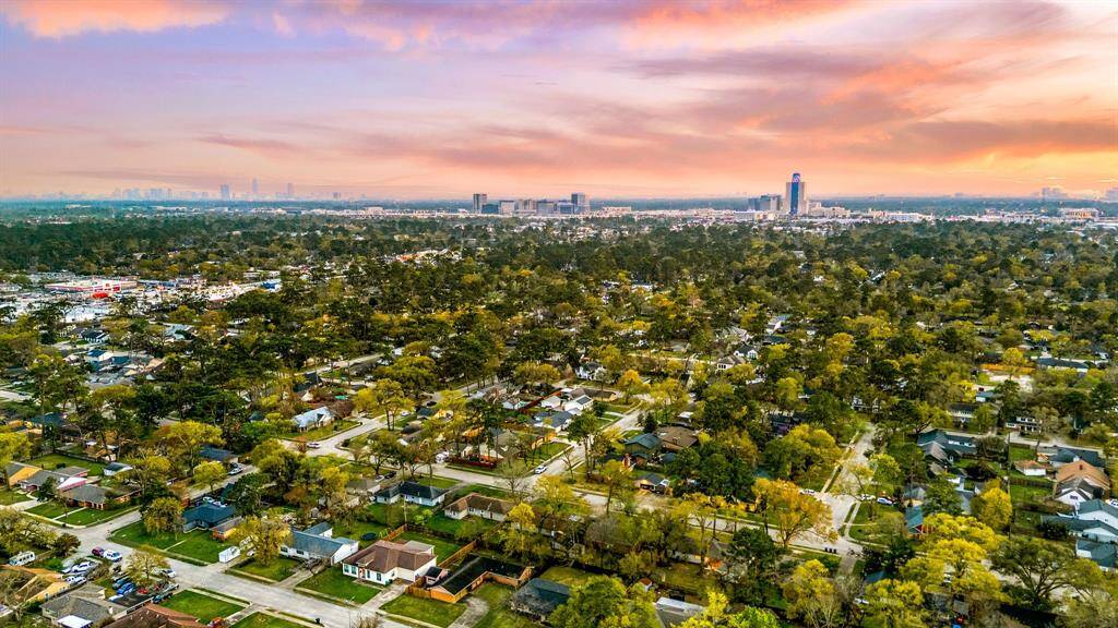 A stunning vantage point showcasing the property’s prime location near popular stores and convenient highway access.
