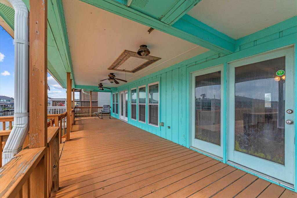 Upper deck view toward canal
