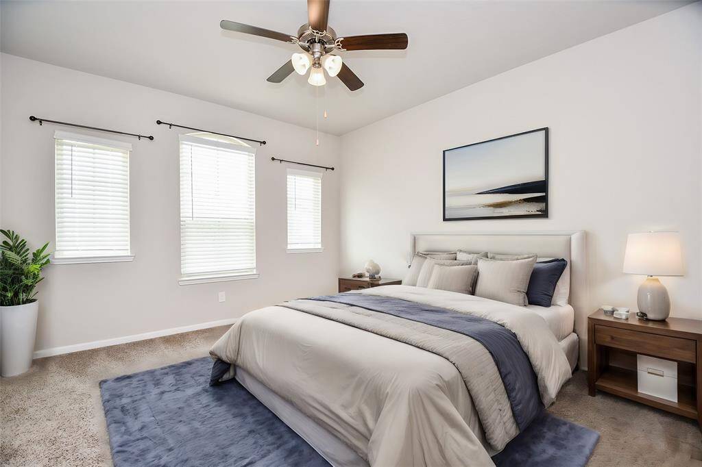 Virtually staged premier bedroom